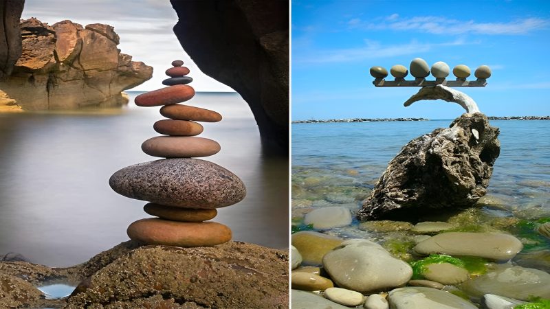 Witness the mesmerizing stone balance art of Tamas Kanya in Hungary, a breathtaking display of creativity and skill that will leave you in awe.