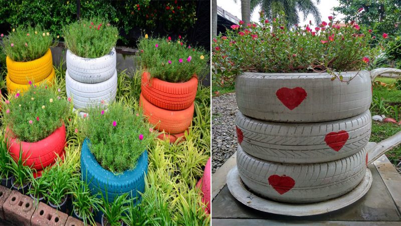 40 Creative Ways to Upcycle Old Tires for Stunning Home and Garden Decor ‎